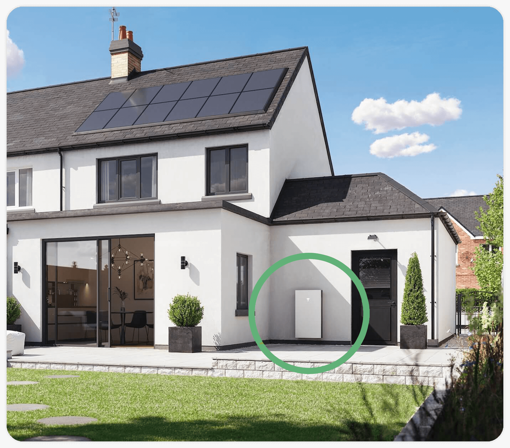 Solar panel house
